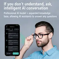 AI Translation Smart Glasses, photochromic lenses, support 160+ languages real-time translation, fashionable audio glasses. - Image 6