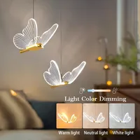 Butterfly LED Pendant Lights Ceiling Hanging Lamps Bedside Suspension Luminaire Living Room For Home Decoration Indoor Lighting 1
