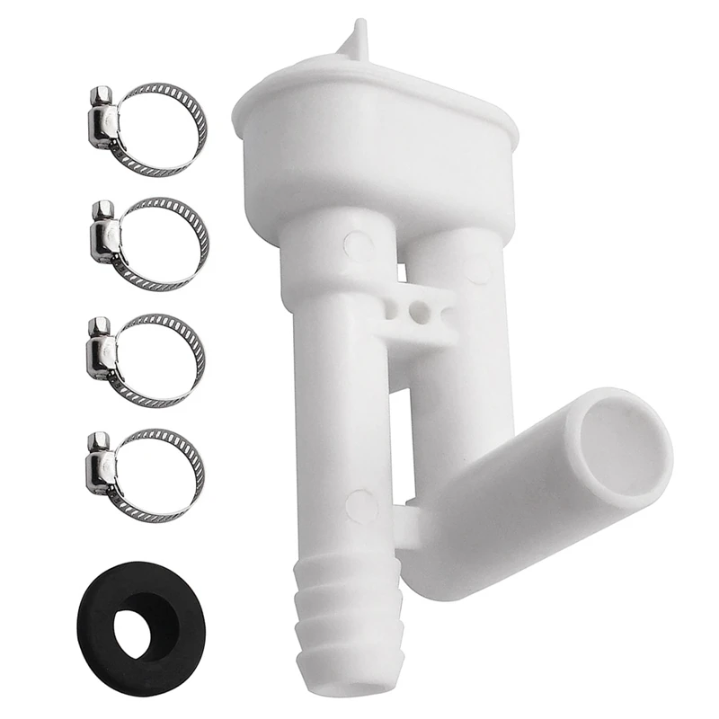385316906 Vacuum Breaker Toilet Water Valve Kit Without Hand Sprayer Hook Up, For Dometic, Vacuflush, Traveler Toilets 34122 rv toilets vacuum breaker kit water valve kit for thetford aqua magic toilet models style ii style lite plus residence