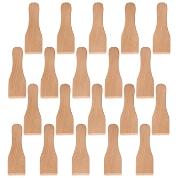 20Pcs Wooden Raclette Spatula, 5-Inch Mini Spatula Scraper for Cheese Pancake - Cooking & Baking Tools