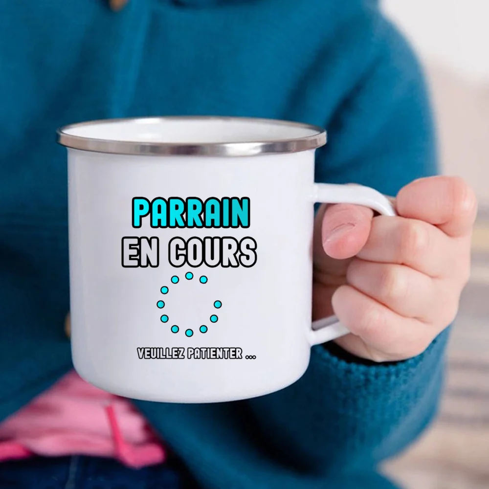 Premium Enamel Mug with Handle - Perfect Gift for the World's Best Godfather