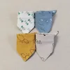 4 Pieces Baby Bibs Cotton Triangle Soft Teething Saliva Towel Burp Cloth Newborn Bandana Bib Baby Eating Accessories Wholesale 3