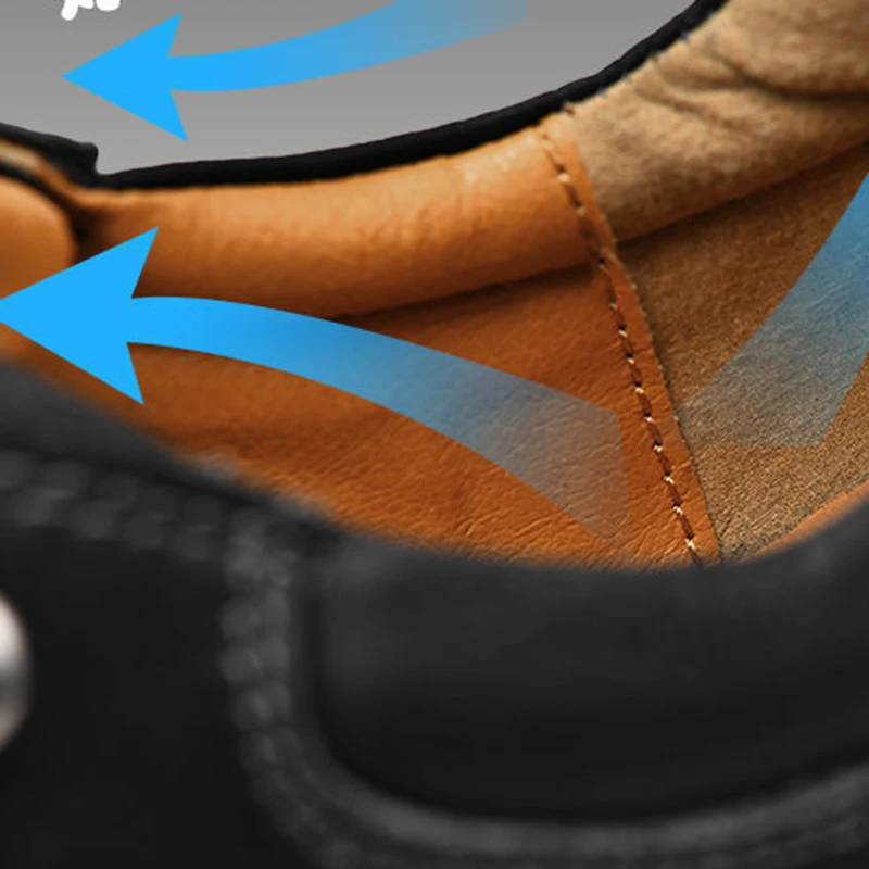 Comfortable Round Head Shoes Spring Autumn Men's Casual Shoes Trendy Casual Men Leisure Business PU Leather Shoes