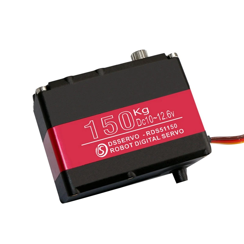 A13R-150KG 12V RDS51150 Double-Shaft Digital Metal Robotic Servo With U Mounting Bracket Waterproof