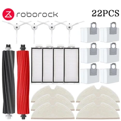 Roborock Vacuum Cleaner Replacement Accessories Kit - Main Brush, Side Brush, HEPA Filter, Mop, Dust Bag (22pcs)
