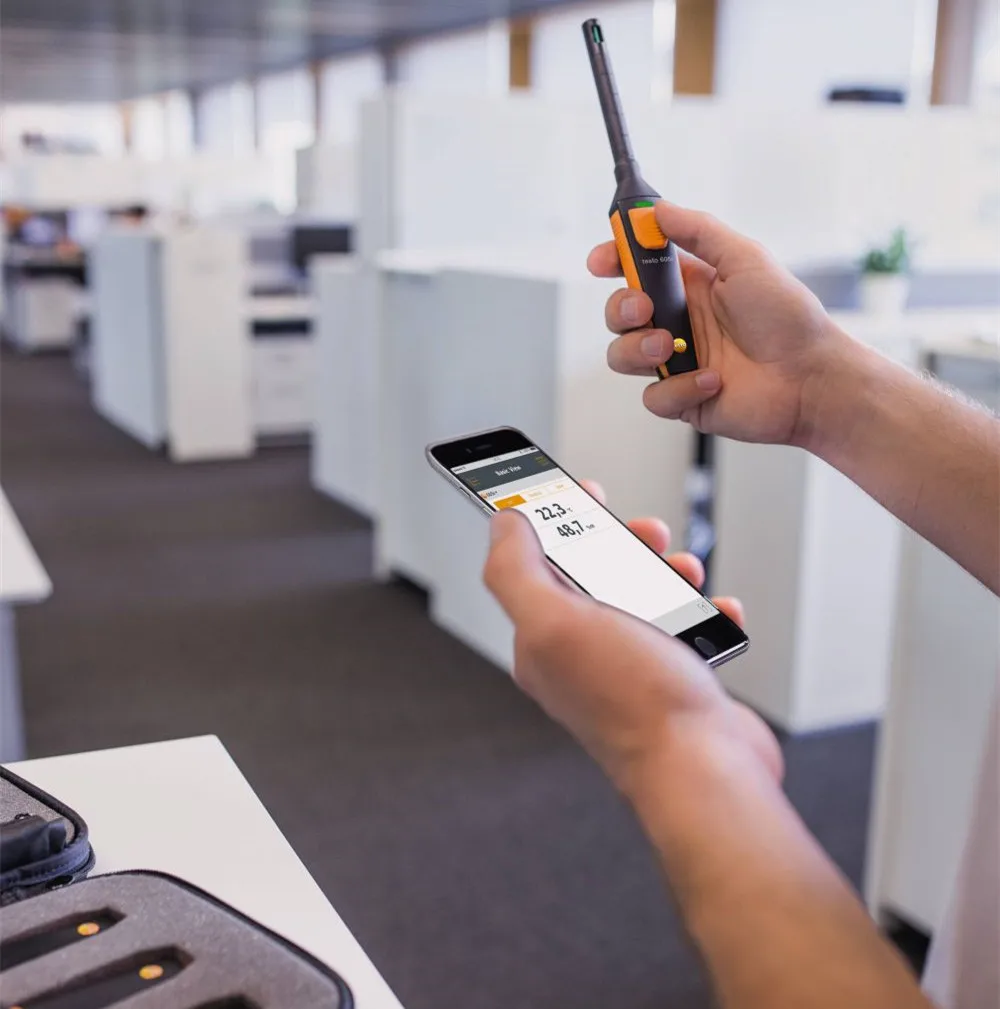 Testo 605i Handheld Temperature and Humidity Meter Wireless App Bluetooth Temper