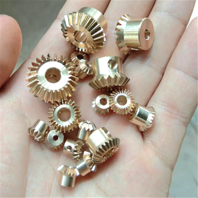 Engrenage Conique 90 Degrés - Lot De 2 Pièces - Module 1.5, 16 Dents, Alésage 6/8/10/12mm - Acier - Pour Transmission