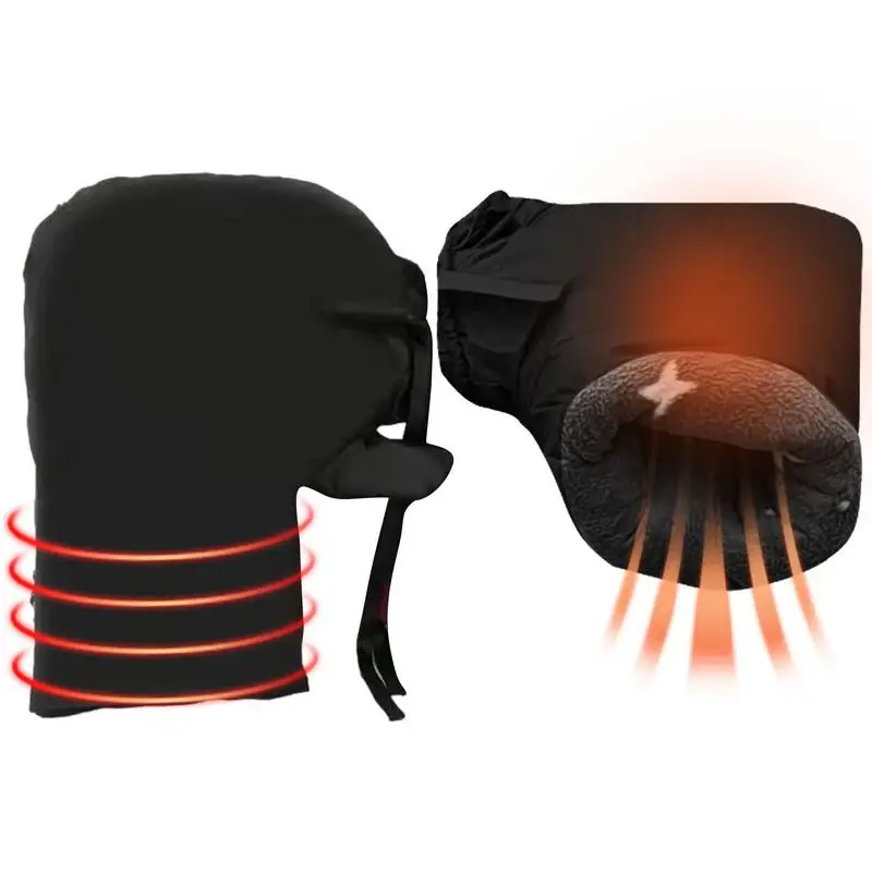 

1pair new Winter Motorcycle Gloves Handlebar Muffs Reflective Strip Warm Handle Bar Cover Gloves for Motorbikes Scooters Riding