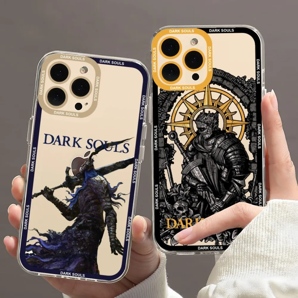 Custodia Per Telefono Da Gioco Dark Souls Per Iphone 11 12 Mini 13 14 15 Pro Max Custodia Trasparente