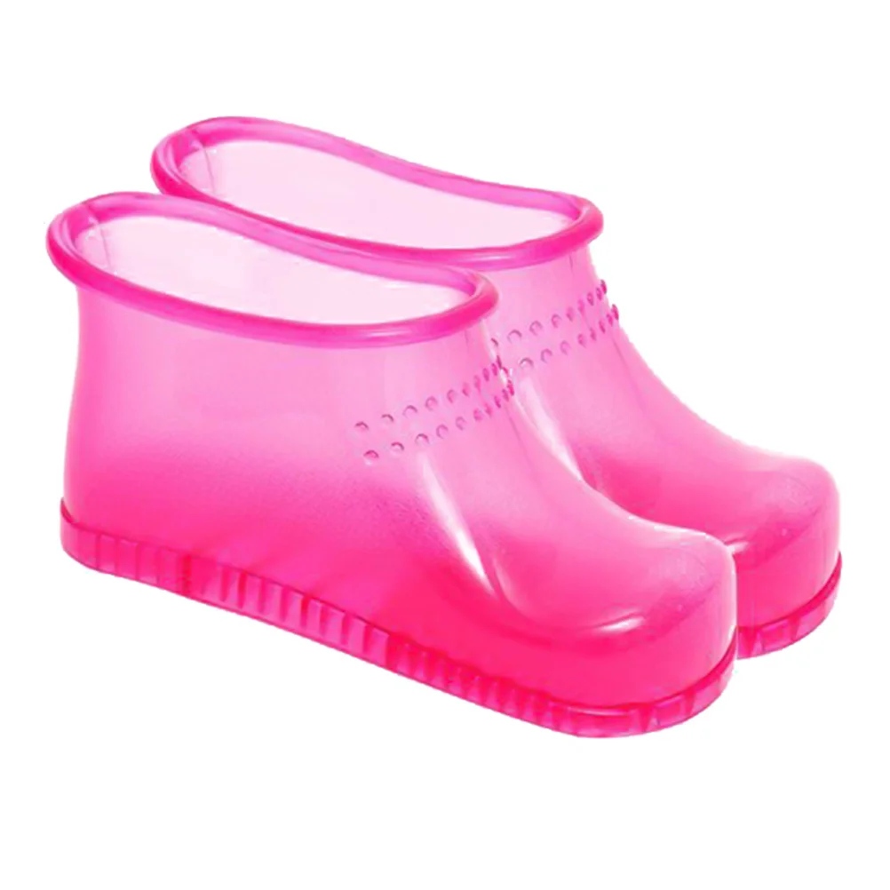 Foot Bath Shoes Bucket Soaking Spa Boots Basin Soak Washing Boot Tub Pedicure Toe Feet Portable Bathtub PVC Foot Soaking Boots