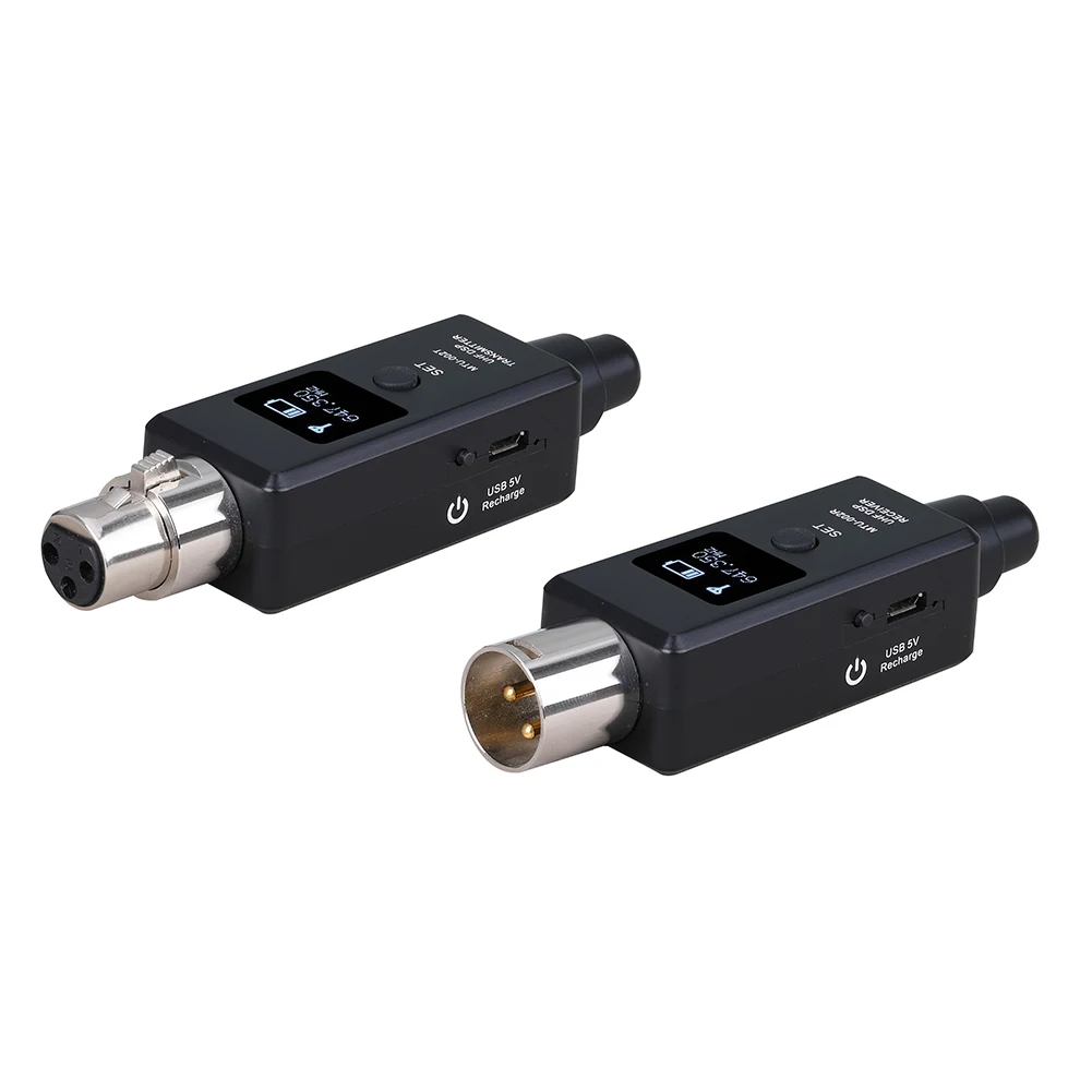

Automatic Transmitter Setup Wireless Microphone System Plug On UHF DSP Wireless Transmitter For Effector Guitar Receiver