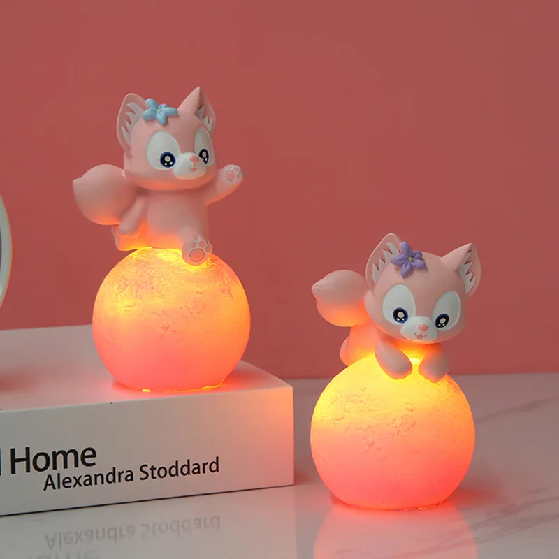

Disney Cartoon Night Light LinaBell Home Decoration Kawaii Anime Figures Star Light Action Figure Model Kids Toys Birthday Gifts