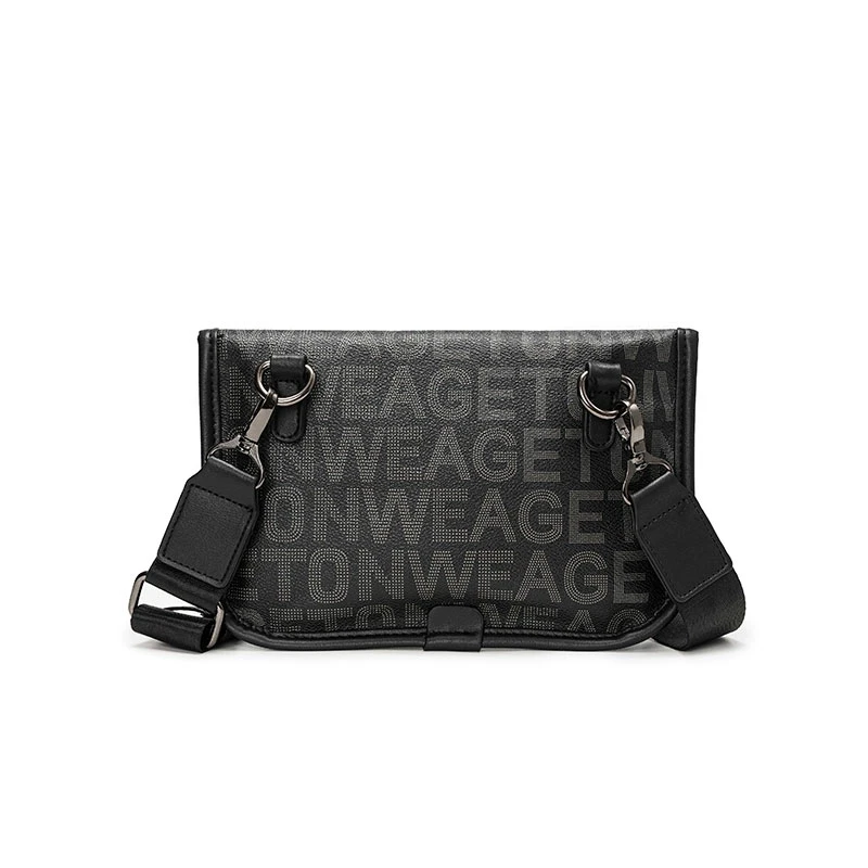 2024 New Letter Printed Trendy Tiger Head Bag Fashion One Shoulder Men's Bag Leisure Motorcycle Bag Sports Outdoor Chest Bag