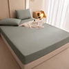 California King Size Double Bed Sheets,100% Waterproof Bed sheet,Double Layer Fabric Mattress Cover,Queen King Size Bed Cover 5