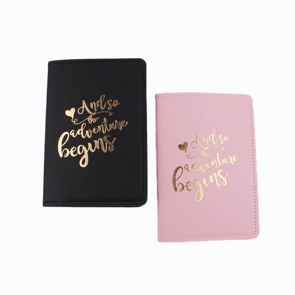 

Travel Passport ID Card Cover Holder Case Protector Organizer Bags Pu Leather Unisex Passport Cover Wallet Purse Letter Print