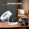 Foldable 2in1 Magnetic Phone Holder Rechargeable Fill Light Travel Makeup Smartphone Portable Desktop Selfies Video Selfie Light