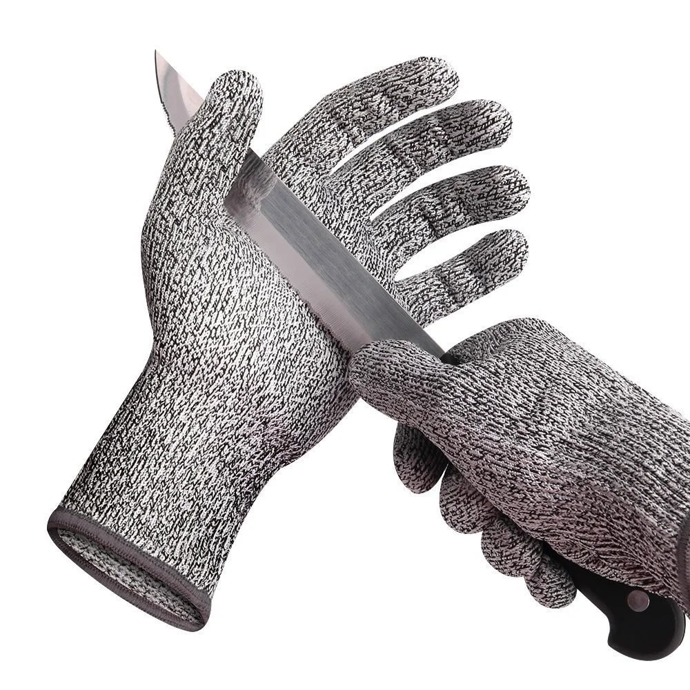 High-strength Anti-Cut Proof Gloves Work Kitchen Cut-Resistant Safety Gloves Level 5 HPPE Cut Proof Stab Resistant Metal Mesh