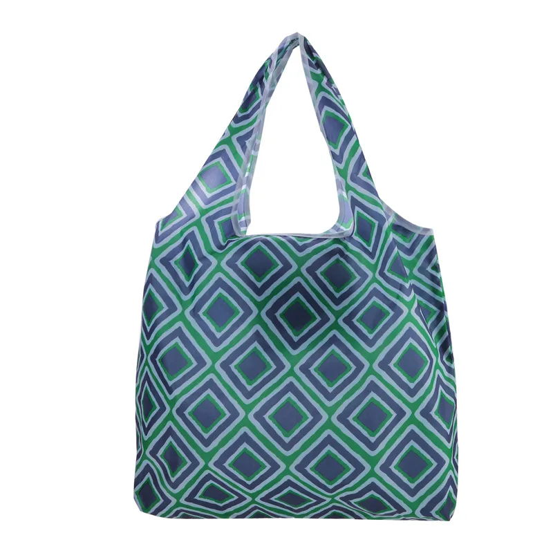 Eco-Friendly Foldable Nylon Shopping Tote - Large, Washable, Reusable, and Durable