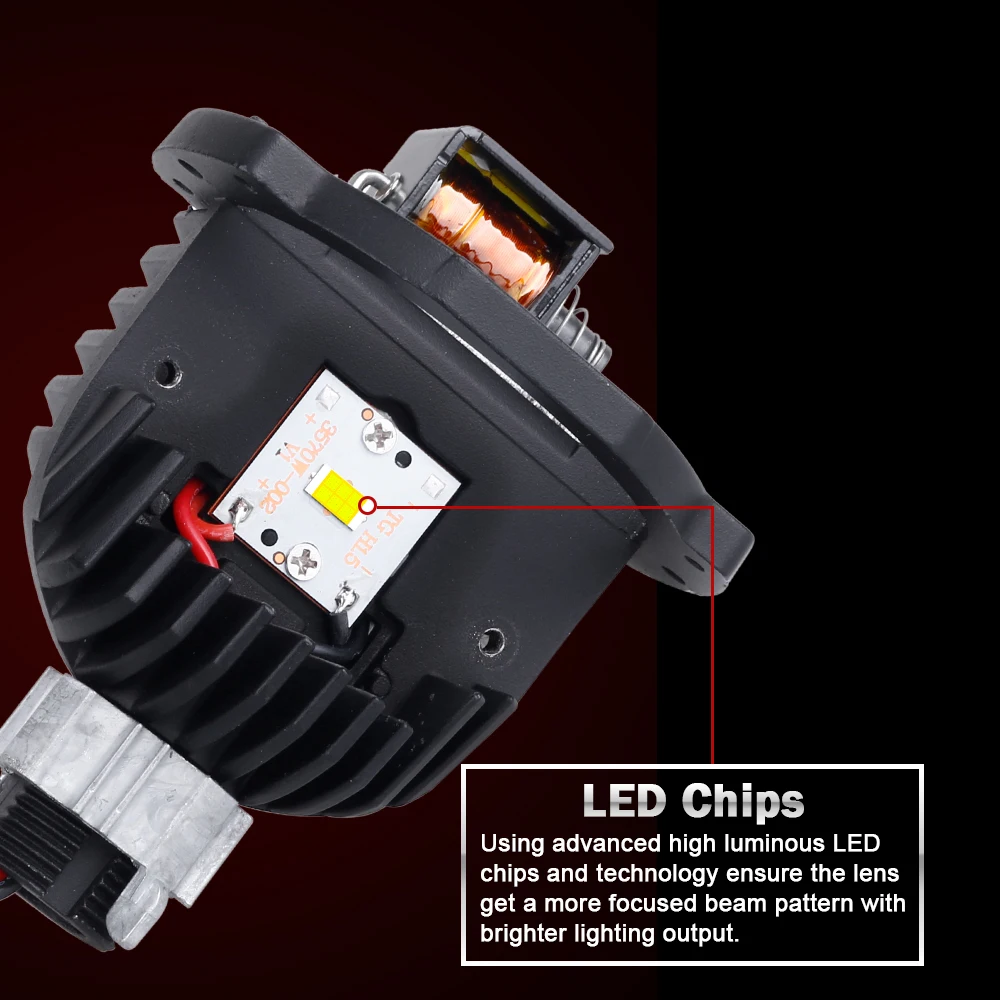 Bi-led Mini Projector Retrofit H4 H7 9005 9006 LED Car Lamp Light 30000LM 65W 1.8/2.0 inch Universal Tuning led car lights led lights led bulbs led headlights led car headlights car headlamps hid headlight bulbs