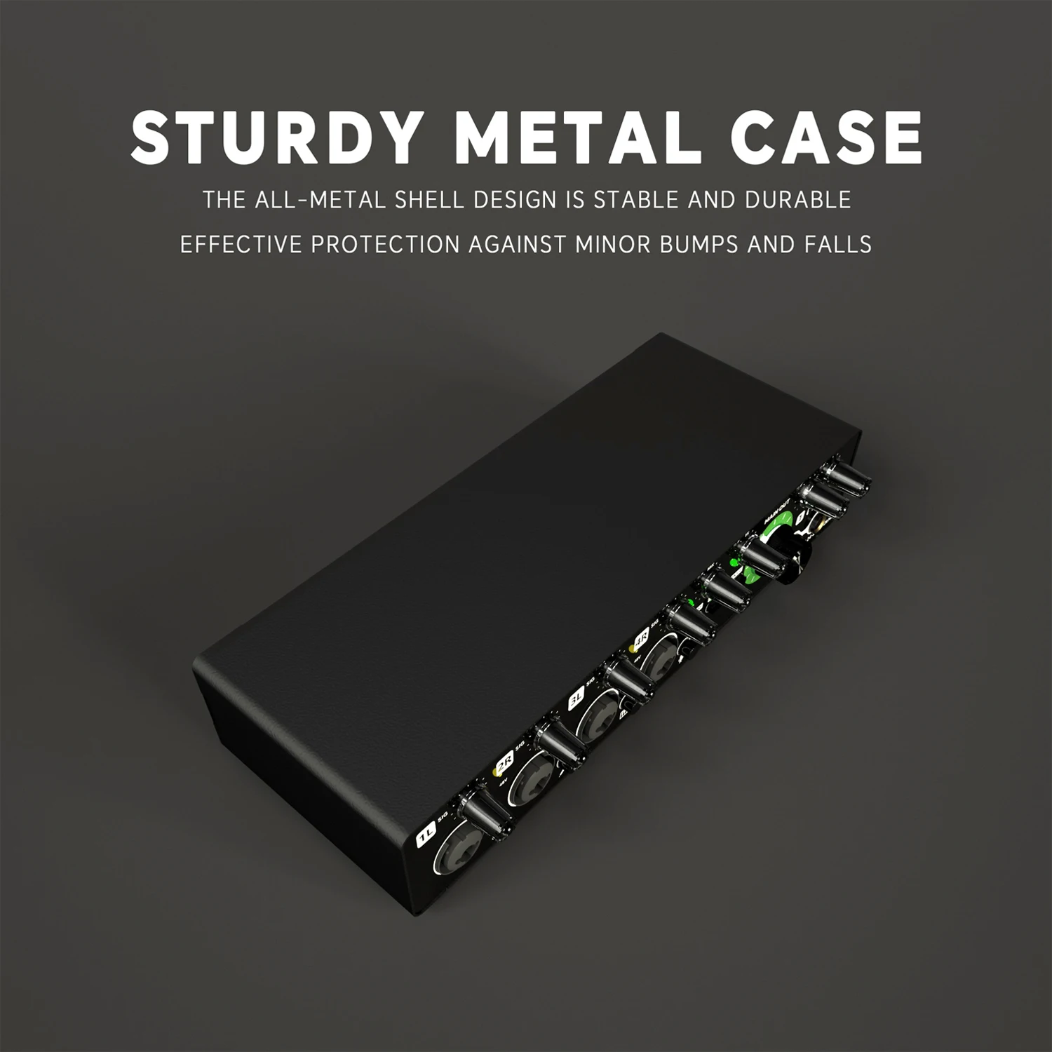 UA22 오디오 인터페이스 사운드 카드, 48V 팬텀 파워, 오디오 애호가, 음악 컴퓨터 녹음용, 4x4-24 비트, 192kHz