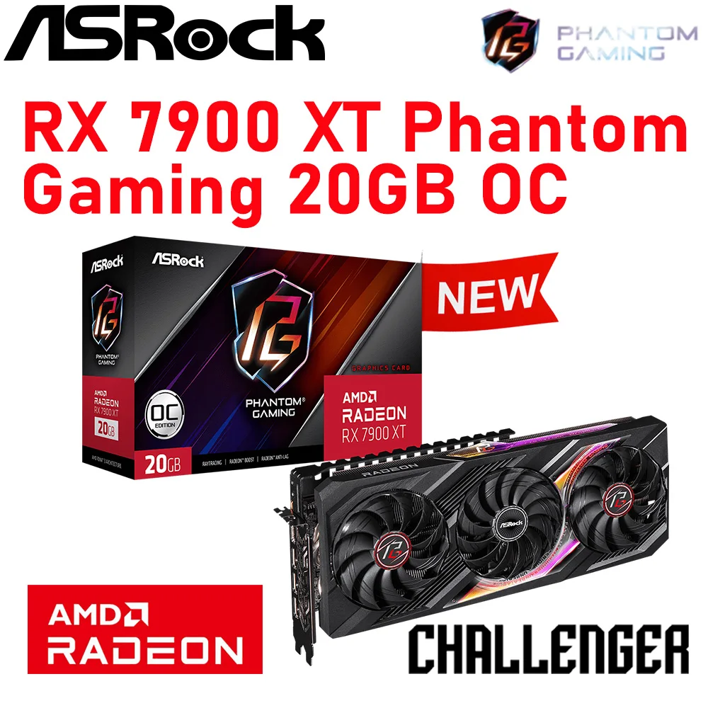 Amd Radeon Rx 7900 Xt Gpu Asrock Graphics 20gb Gddr6 Pcie4.0