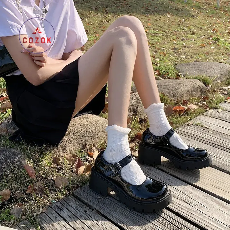 

Fashion Explosion Round Toe Retro Classic Punk Women's Shoes Fashion Lolita High Heels Mary Jane Platform Thick Heel Sandals