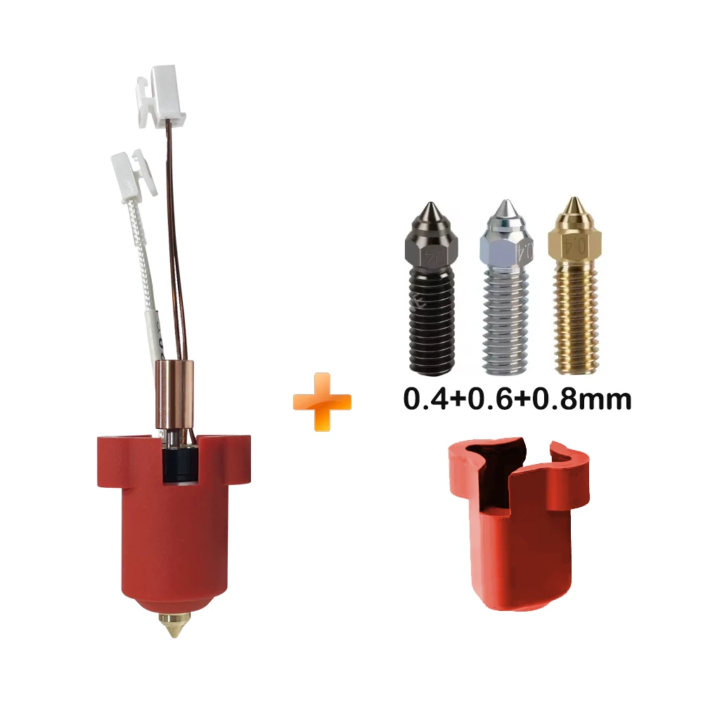 High-Speed Hotend Nozzle Kit with Ceramic Heating Block and Extruder