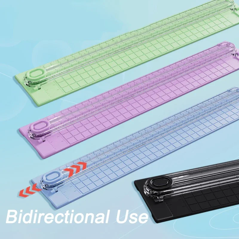 Portable A3/A4 Manual Paper Cutter Cutting Tools Blade Bi-directional Sliding Paper Cutter Easy Cutting For Offices School Home