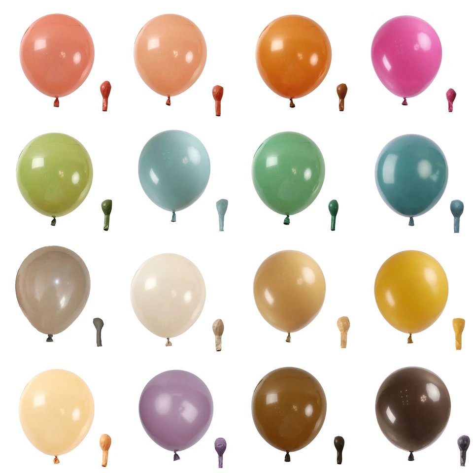 60 Stück Retro Luftballons - Grün, Rosa, Gold Für Geburtstag & Hochzeit