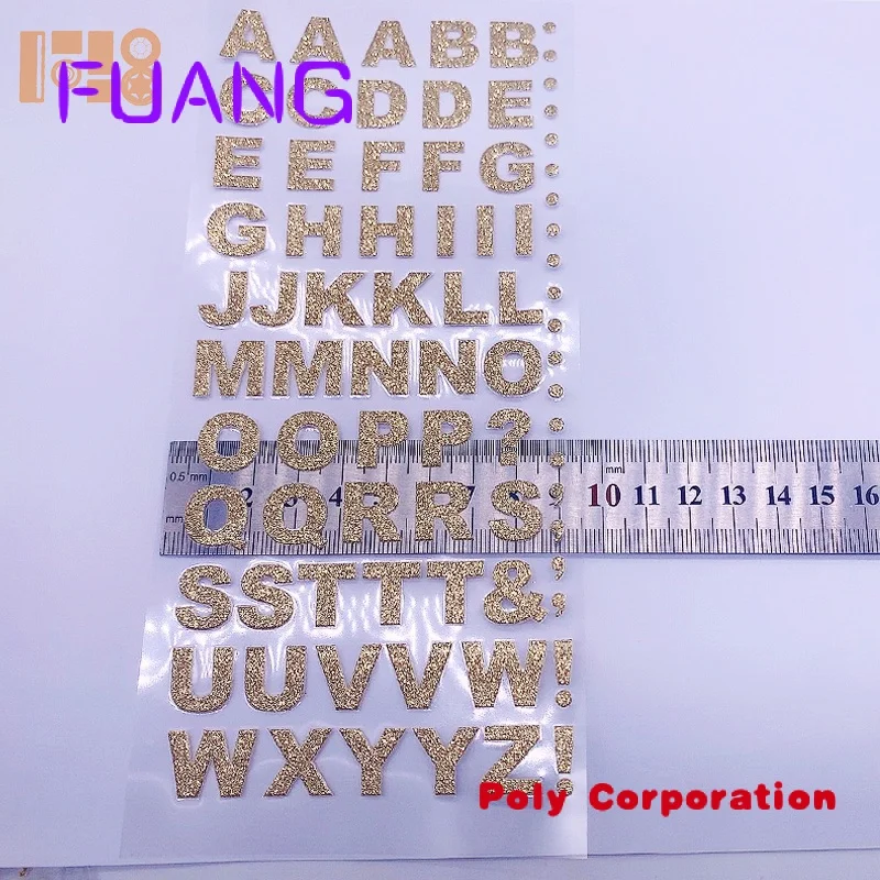 Custom crystal glitter silver custom mini stickers adhesive alphabet  rhinestone letters sticker - AliExpress