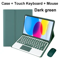 Premium Bluetooth Keyboard Case for 11 - Inch Tablets - Sleek and Protective Cover (Dark green D)