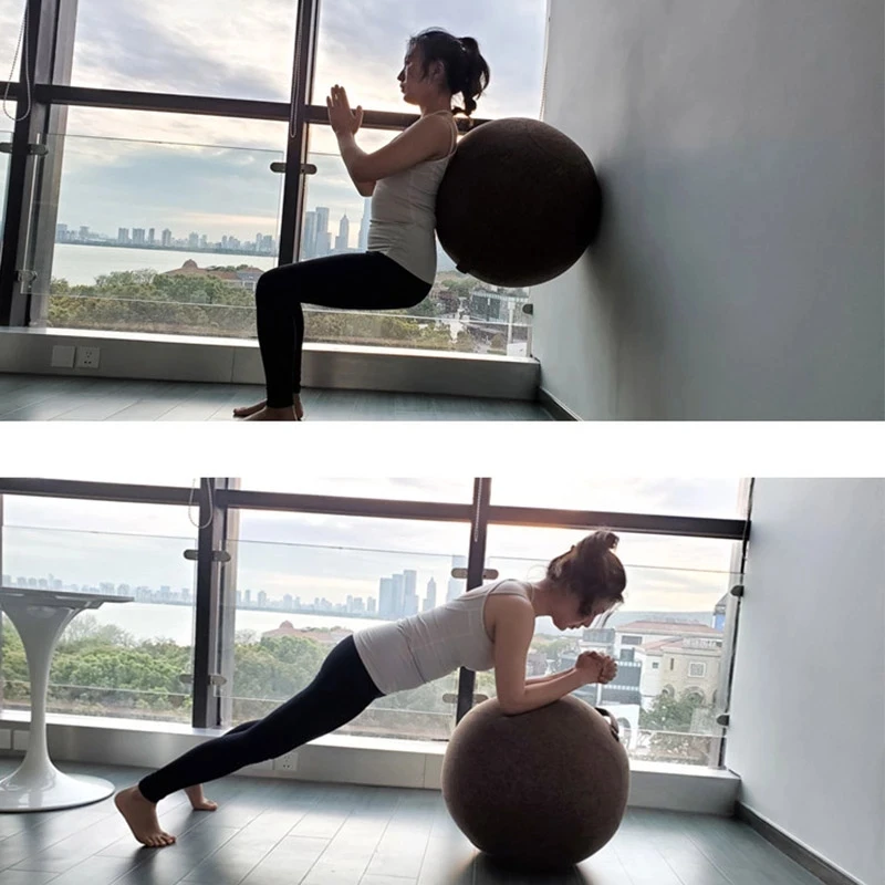 55 65 75 85 CM Premium Yoga Ball Protective Cover Gym Workout Balance Ball Cover and Bottom Exercise Fitness Accessories