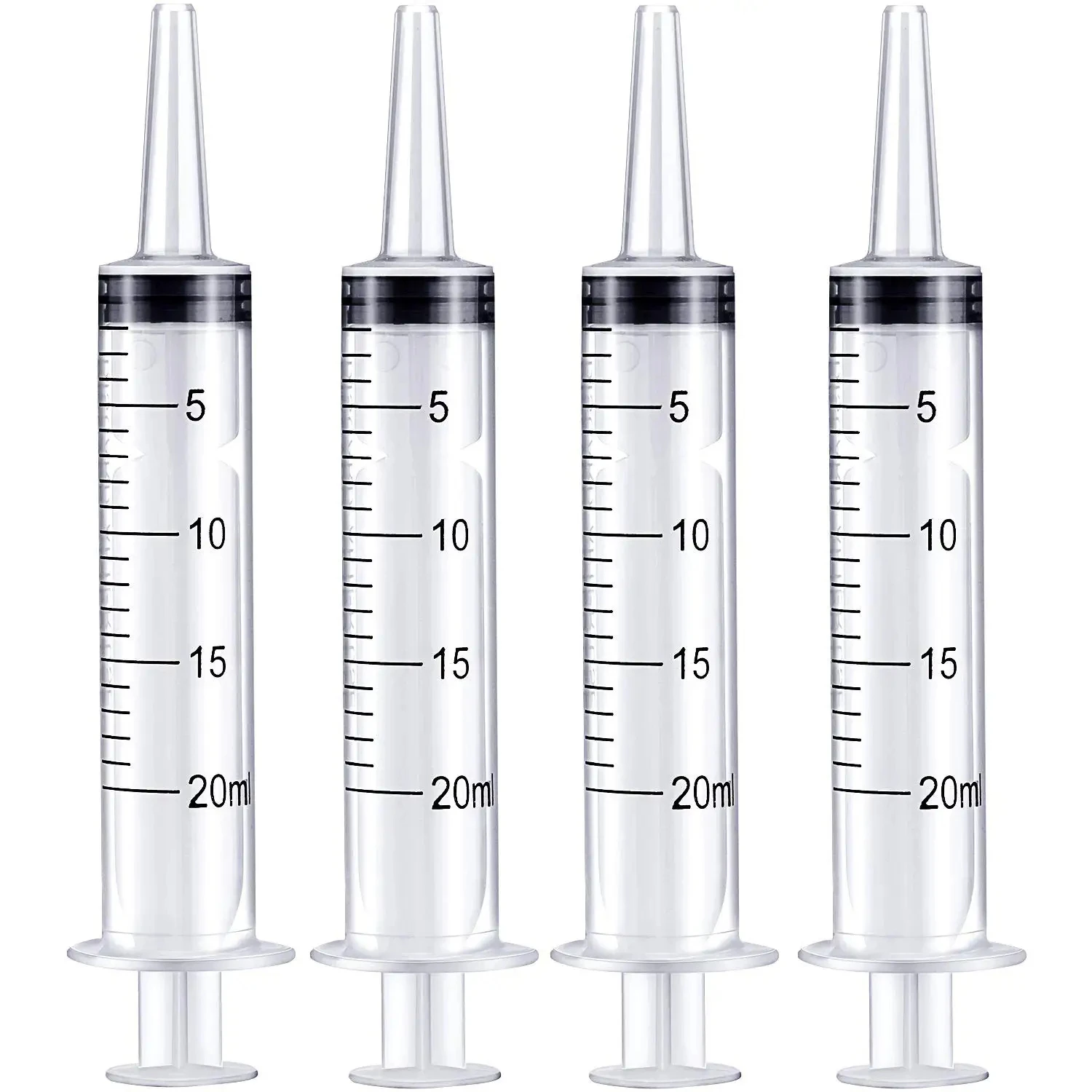20ml Plastic Syringe For Lipgloss Diy Dispensing Filling Measuring Lip Gloss Making Mixing Tool Reusable 10/20/30pcs