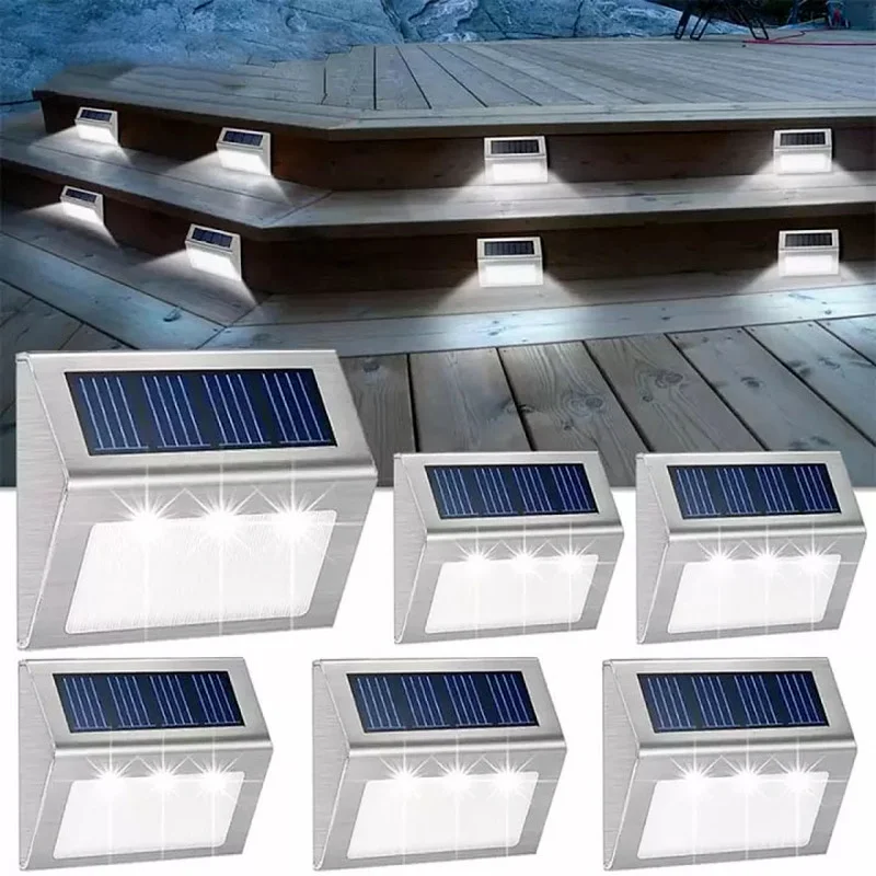 

Solar Power LED Outdoor Waterproof Garden Pathway Yard Stairs Lamp Light Motion Sensor Energy Saving LED Solar Light Wall Lamp