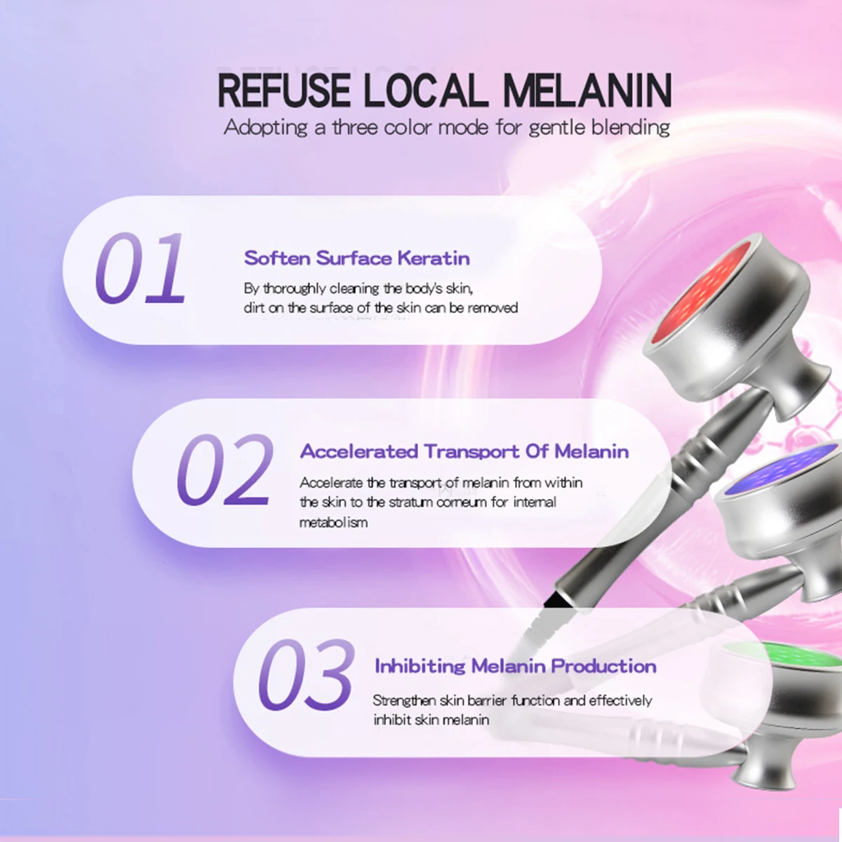 Electric light wave instrument to dilute melanin and powder breast instrument exclusively for use 4