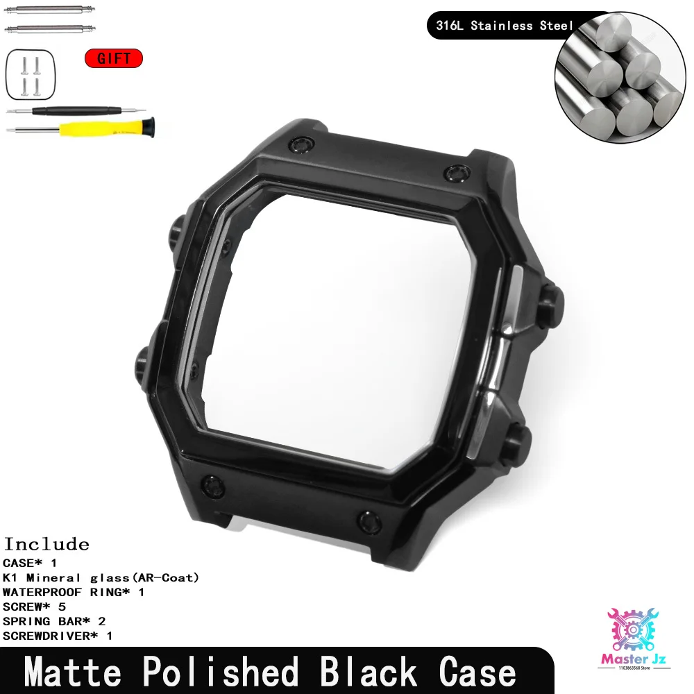 Breathable Sport Nylon Strap with Stainless Steel Waterproof Ring for Square Watch - 18mm Quick Release