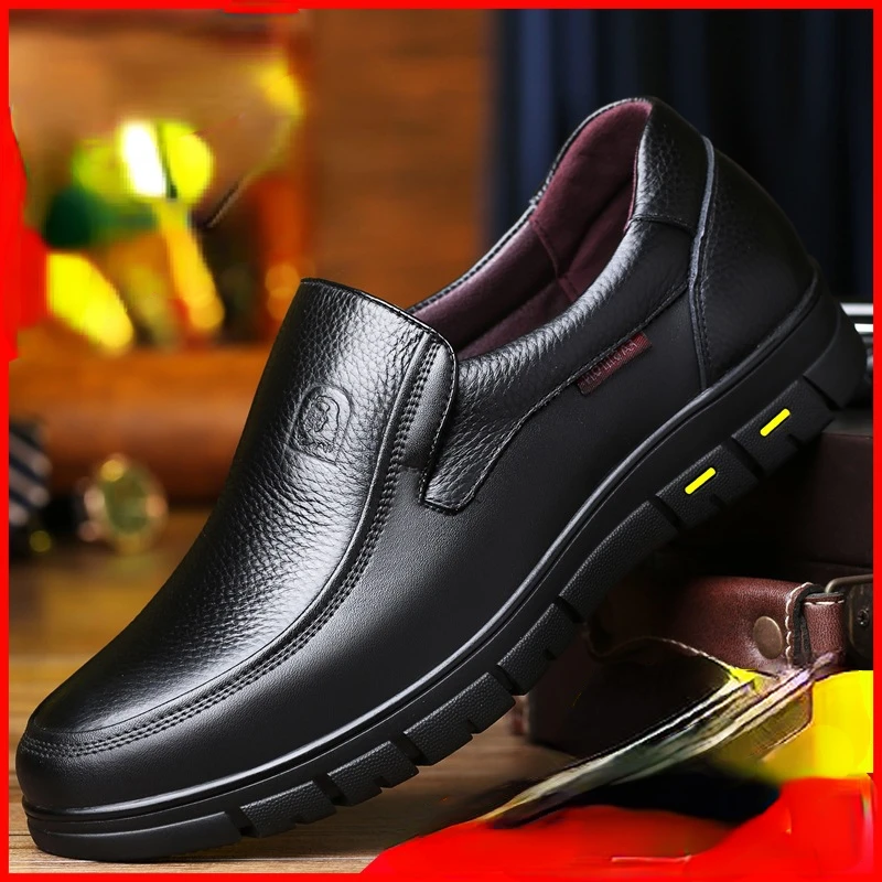 Genuine Leather Handmade Shoes 2023 Casual Shoes For Men Flat Platform Walking Shoe Outdoor Footwear Loafers Breathable Sneakers