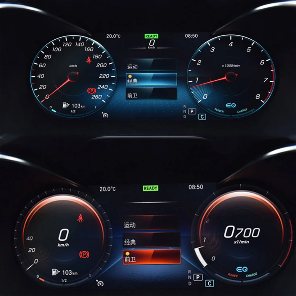 GXGLNAV Car Multimedia For Mercedes Benz C GLC C180L C200L C260L Full LCD Display Dashboard