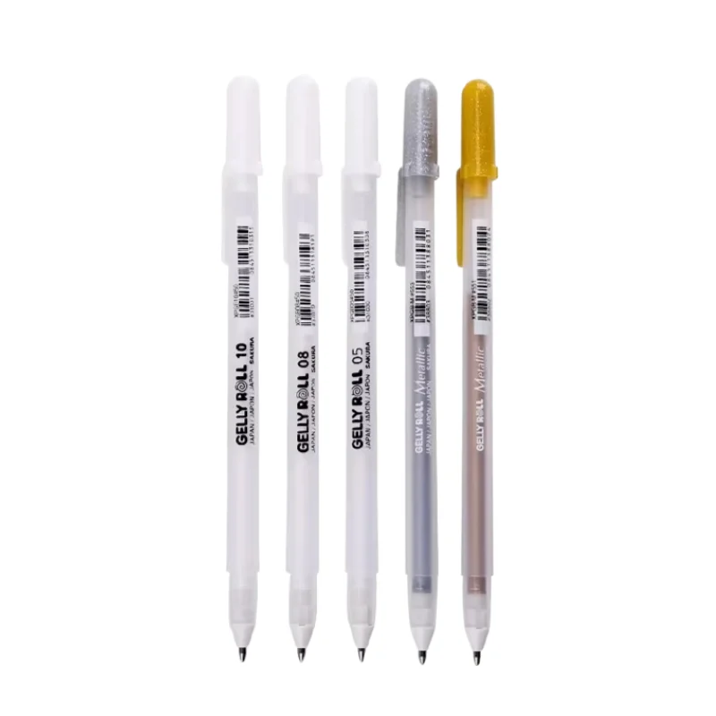 Sakura Japan 3pcs set Gelly Roll Classic Highlight Pen Gel Ink Pens Bright White Pen Highlight Sketch Markers Color Highlighting gel pens