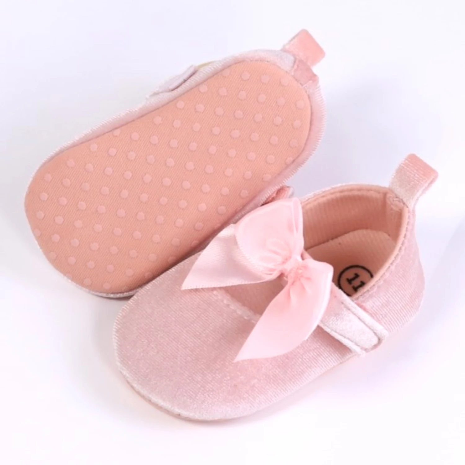 Trendy Elegant Bowknot Mary Jane Shoes For Baby Girls, Lightweight Non Slip Soft Flat Sole Shoes For Indoor Outdoor Party, All S