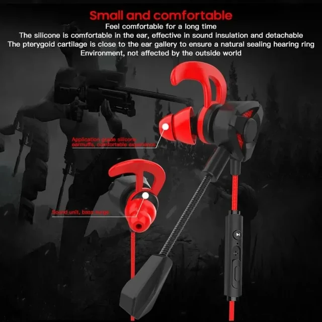 Headset Gamer Headphones Wired Earphone Gaming Earbuds With Mic For Pubg PS4 CSGO Casque Phone Tablet Laptop Universal Game 2