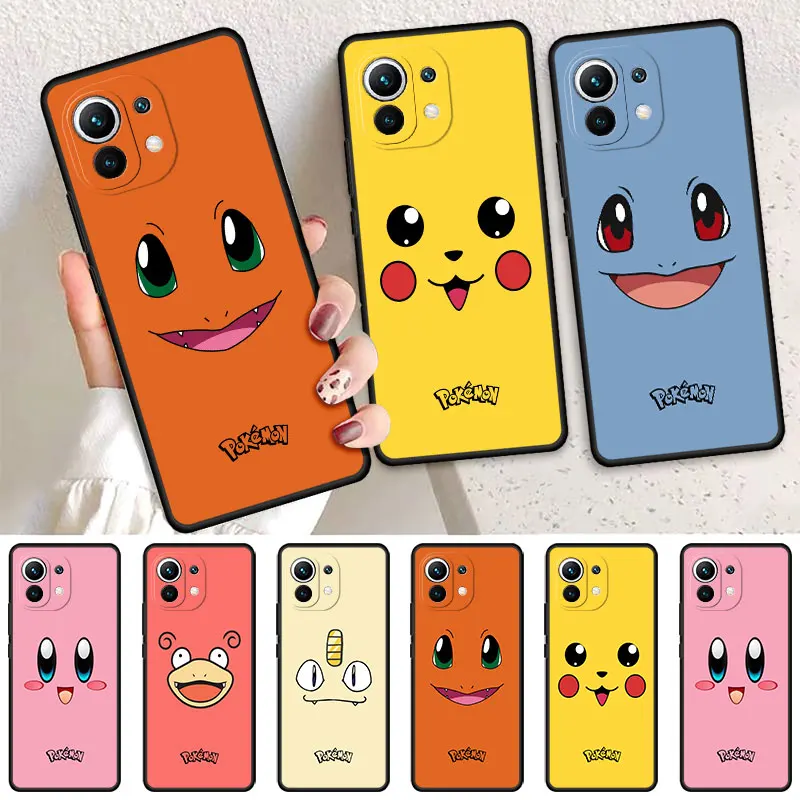 Custodie Nere Custodia Di Lusso Per Xiaomi Mi 12 Lite 11 Lite 5G Ne Note10Pro 9T 10S 13 Ultra 12Pro Fundas Pokemon Gengar Face