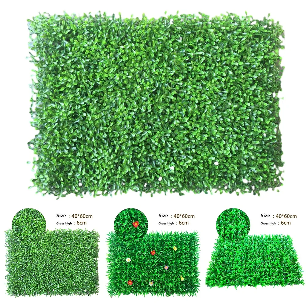 

1pcs 40x60cm Artificial Landscape Green Grass Square Plastic Lawn Plant For Home Hotels Living Rooms Wall Decoration Plant
