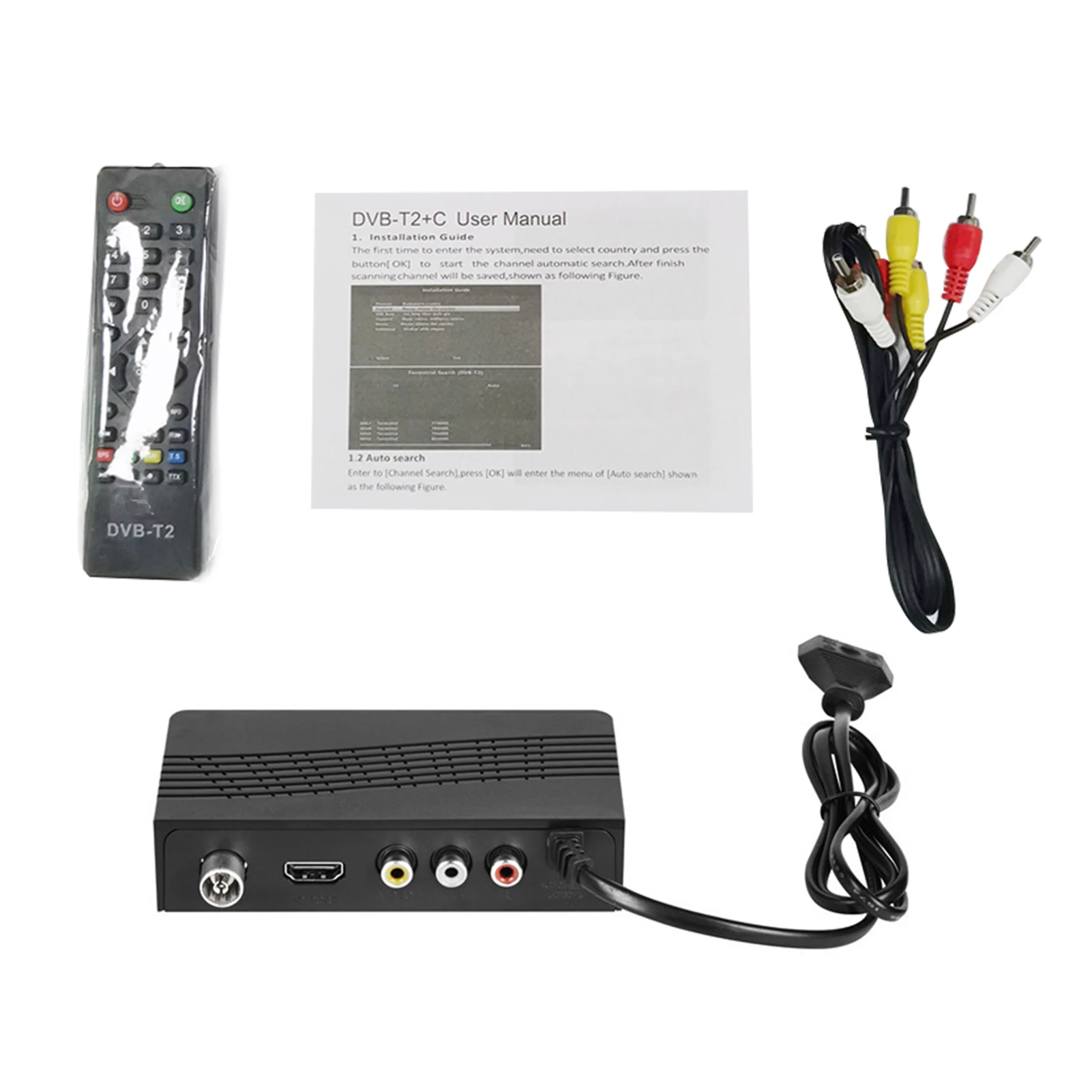 Цифровой преобразователь PVR EPG HD 1080P H.265 DVB-T2 Decorder Многоязычная ТВ-приставка тюнер