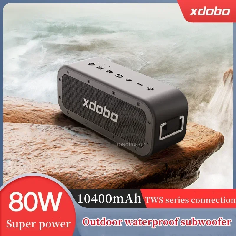Сабвуфер XDOBO 1983 PLUS Outdoor80W высокой мощности, портативный сабвуфер для верховой езды, Bluetooth, аудио, водонепроницаемый домашний кинотеатр, беспроводной Bluetooth