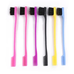Brosse à sourcils Double face 2021, outil de toilettage, peigne, contrôle des bords, Gel pour cheveux, soin lisse pour bébé 