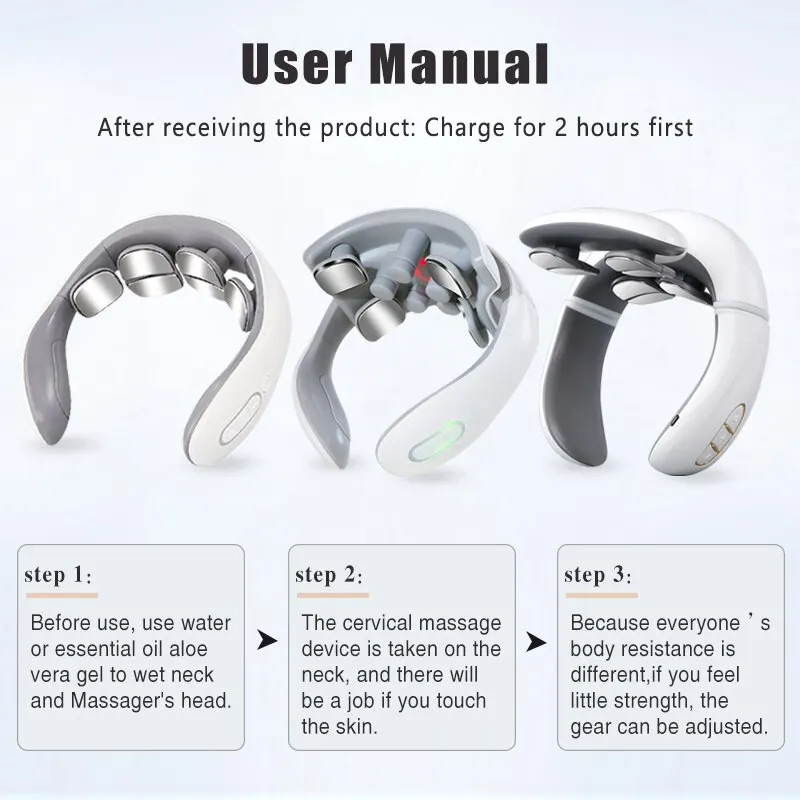 Neck Massage Intelligent Charging Heating Hot Pressing Magnetic Pulse – The  Self Care Oasis