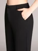 Women Pants Spring Summer Wide Leg Pants Solid Casual High Waist Flared Pants Female Office Lady Long Trousers Black Trousers 5