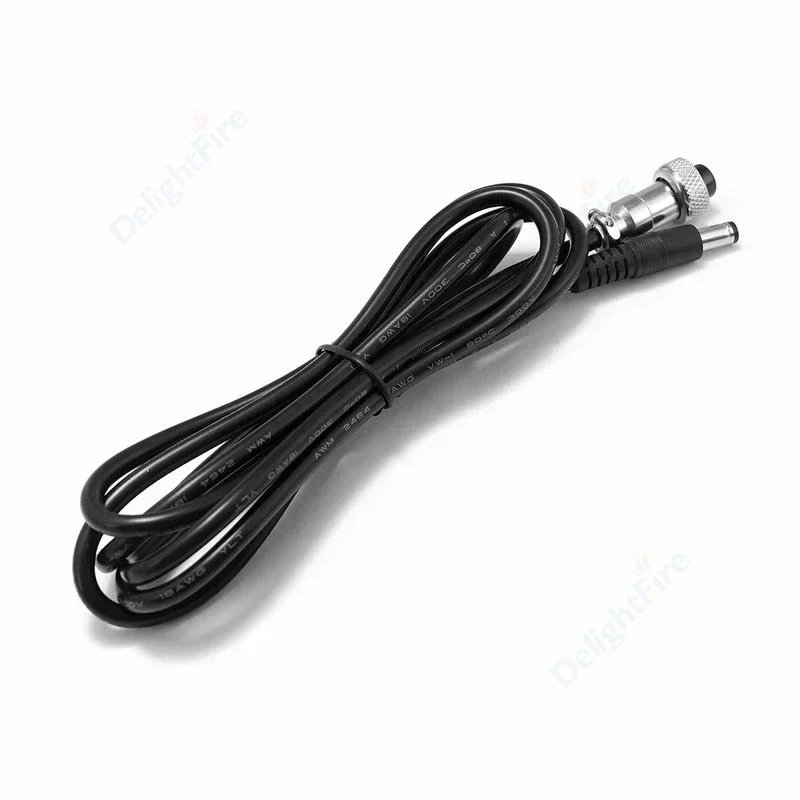 GX12-2 - 5.5 2.1mm DC 전원 케이블 18AWG 1.5M 전원 연장 코드 항공용 코드셋 패널 마운트 원형 금속 항공용