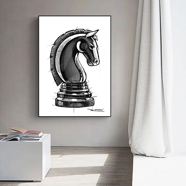 Rook Chess' Poster, picture, metal print, paint by valkry art